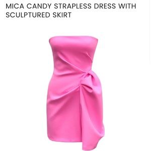 Marakai Strapless Dress - Hot Pink